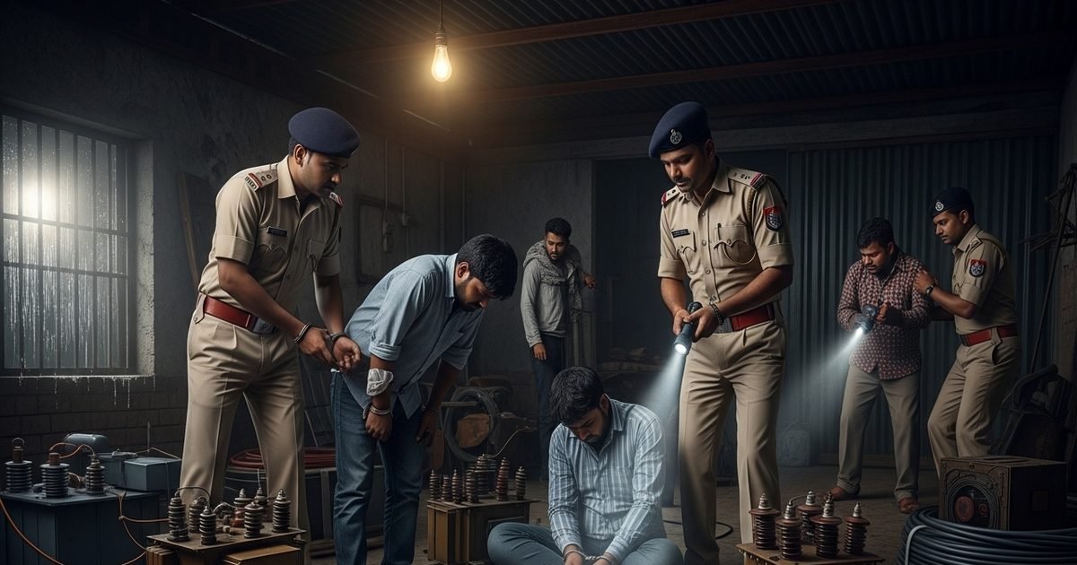 कानपुर में ट्रांसफार्मर और केबल चोरी करने वाले गैंग का खुलासा, 4 गिरफ्तार