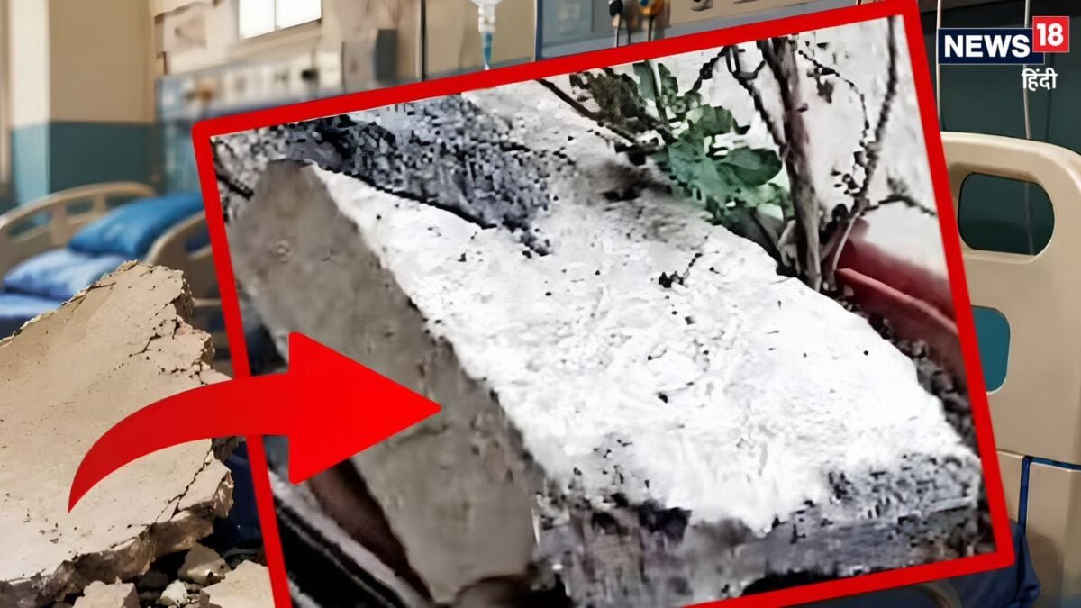 बच्ची बेड से नहीं उतरती तो… नोएडा के सरकारी अस्पताल की छत से गिरा प्लास्टर