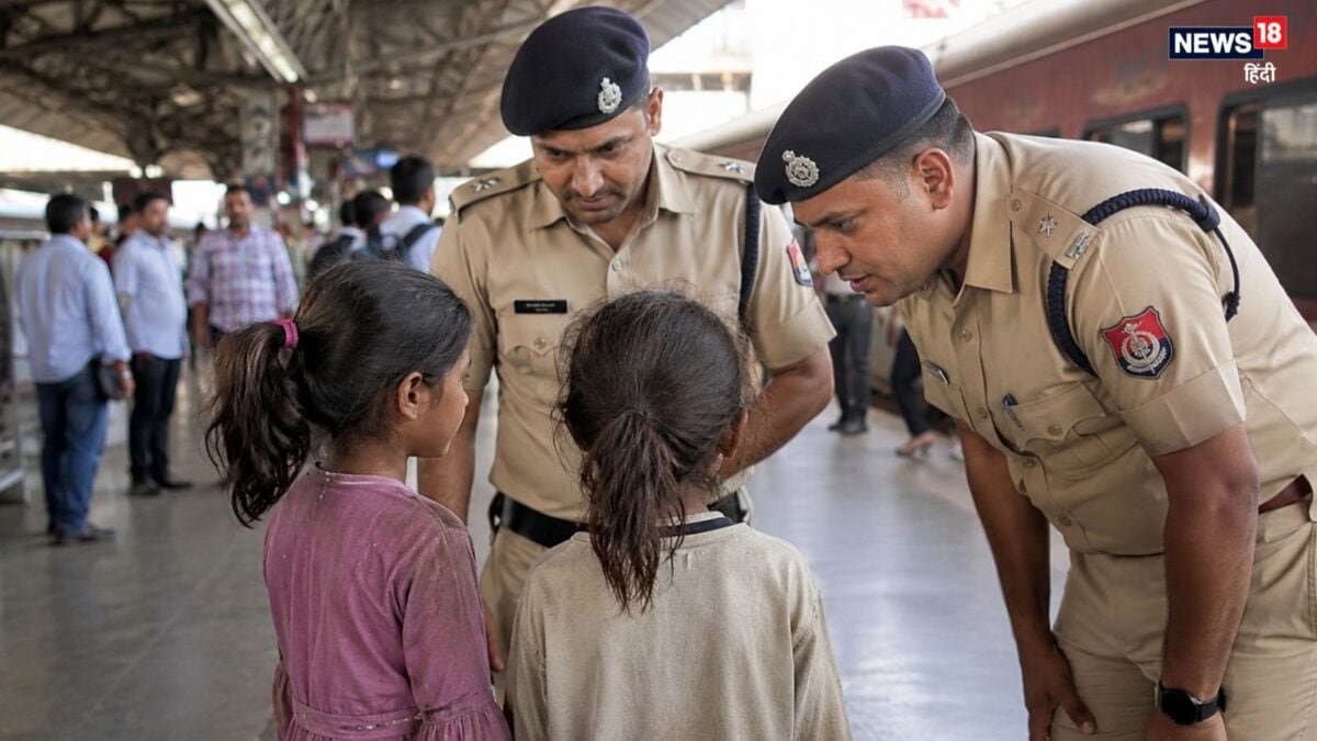 स्टेशन पर घूम रही थीं 2 बच्चियां, GRP ने पूछा- कौन हो? सुन रोने लगीं