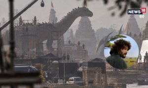 ‘वाराणसी’ के लिए सजा भव्य सेट? मंदिरों के बीच दिखे डायनासोर और विशालकाय जीव