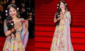 Cannes 2026: रेड कार्पेट पर ‘राधा रानी’ के अवतार में दिखीं सान्या ठाकुर, देखें तस्वीरें