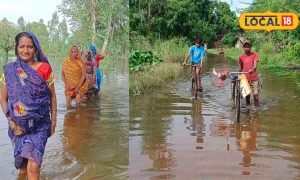 रायबरेली का ये गांव बारिश में बन गया ‘टापू’, मुख्य मार्ग से टूटा सम्पर्क