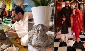 करीना कपूर के घर मना गणेश चतुर्थी का जश्न, सैफ अली खान और जेह ने बनाई बप्पा की मूर्ती