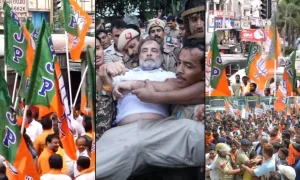 PM आवास के बाहर प्रदर्शन के बाद अब BJP उतरी सड़कों पर, कांग्रेस के खिलाफ देशभर में प्रदर्शन, तेलंगाना में BJP-Congress कार्यकर्ता भिड़े, VIDEO