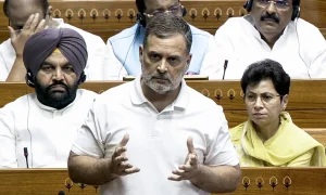 Anti Paper Leak Bill Debate: राहुल गांधी के बयान पर संसद में हंगामा, किरेन रिजिजू बोले- उन्होंने झूठे आरोप लगाए, माफी मांगें